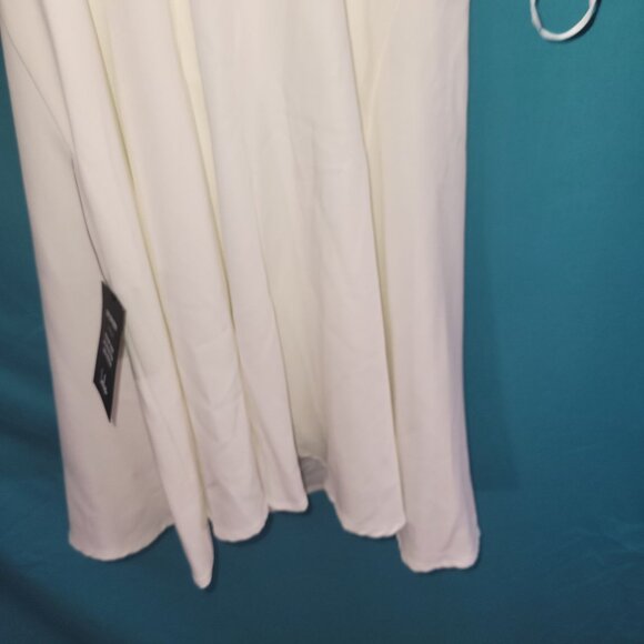 Lulus White Ruffle V-Neck Sleeveless Cocktail Dress S - Picture 8 of 8